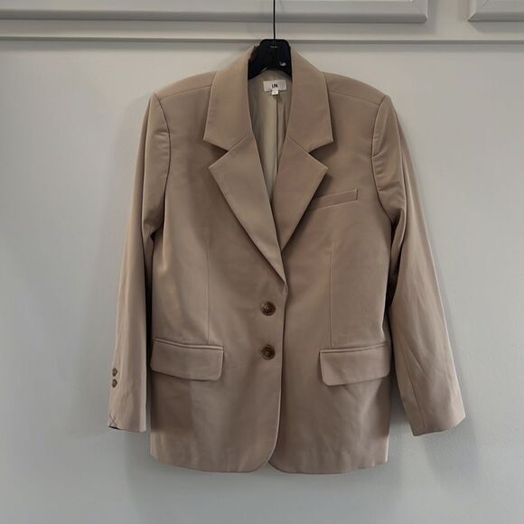 LPA x Revolve Ramona Blazer in Taupe - Picture 3 of 7